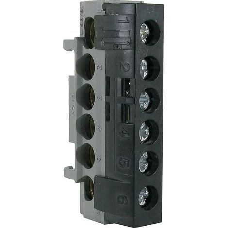Legrand 004816 – Bornier de répartition IP2X Phase – 1 Anschluss 10 à 35 mm≤ – Schwarz – L.62 mm