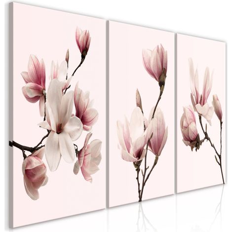Tableau Imprimé "Spring Magnolias 3 Panneaux" 60x120cm (1/2)