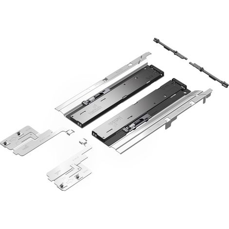 Push to open silent 2.0 arcitech - Pour tiroir de profondeur : 270 - 650 mm - Charge : 8 à 20 kg - HETTICH (1/2)