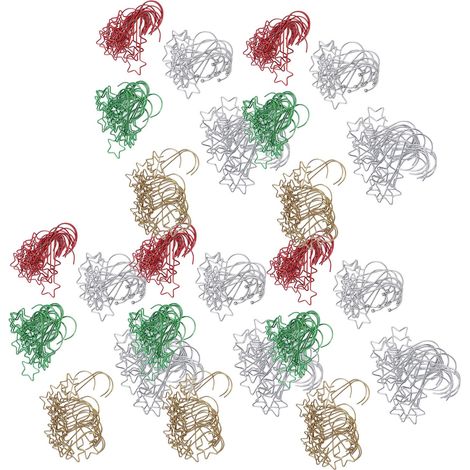 Weihnachtsdrahthaken, 100 Stück, Dekoration für Laternen, Schmucklichter, Typ 2 (1/5)