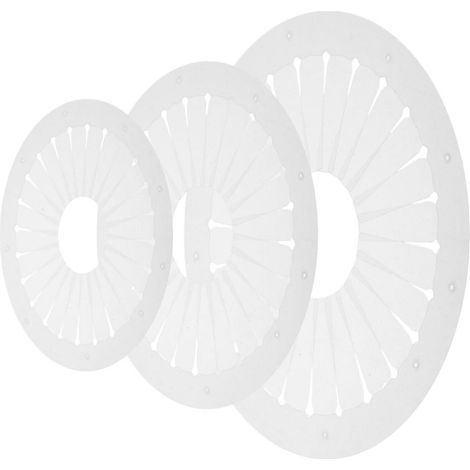 Lot de 3 kits de création de rosettes : pochoir, formeur de ruban et planche d'alignement pour nœuds