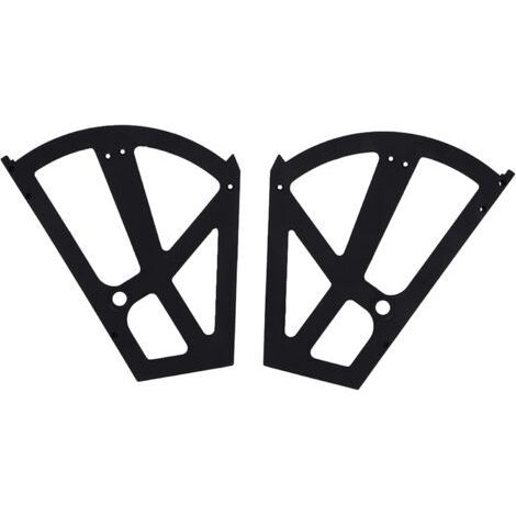 ALLIANDIS1 paar Charnière D'armoire à Chaussures, Raccord Rabattable pour Armoire à Chaussures, Charnières de Cadre D'armoire à Chaussures Pièces de Meubles Quincaillerie, Plastique, Armoire à(Noi (1/5)