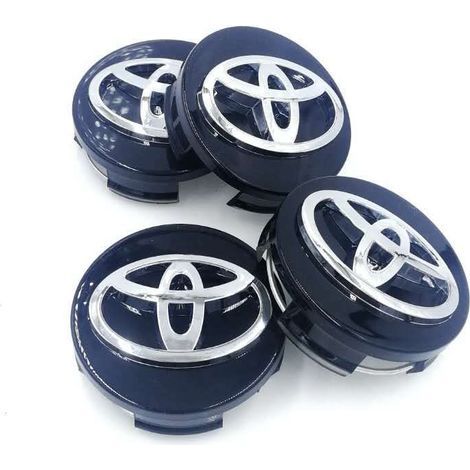 Toyota 4x62mm Radnabenkappen mit schwarzem Logo