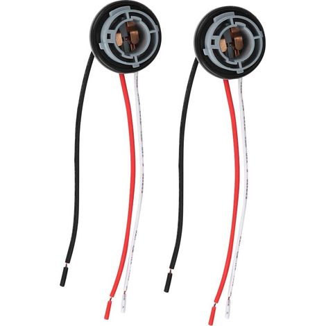 Feu Arriere 3 Douille,Support D'Ampoule Arrière C4,Supports De Feux Latéraux,Bornes Et Faisceaux De Câblage 2 Pièces 1157 Douille Led Clignotant Frein Ampoules Support Adaptateur Base