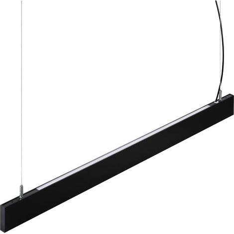 Ideal Lux Sospensione Collezione Steel 2 luci LED integrato nero alluminio metallo