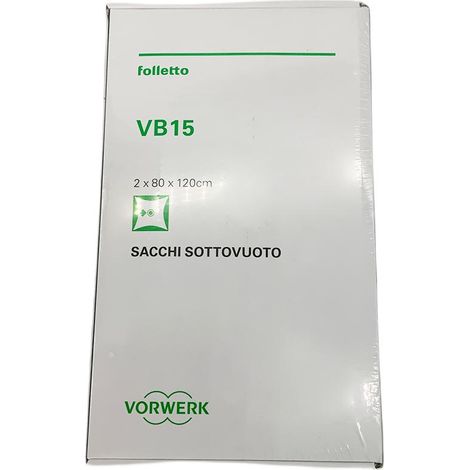 Sacchetti sottovuoto 80x120 originale vorwerk confezione 2pz