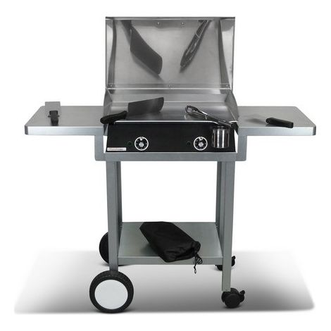 Pack plancha électrique PLANCHAELEC LUX 600 CARBON - CHARIOT MONCEAU (1/3)