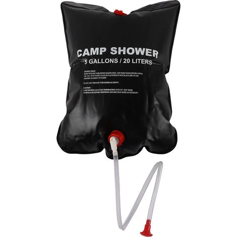 20-Liter-Solarduschtasche, faltbar und tragbar, solarbeheizt, strapazierfähiges PVC, ideal für Camping und Outdoor-Aktivitäten (1/5)