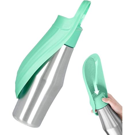 Gourde pour chien - Gourde pour les déplacements - Gourde pour chien - Gourde pour chien - 750 ml - Végétale (1/5)