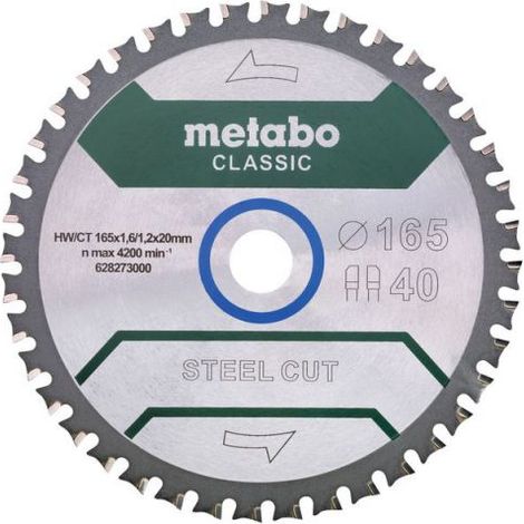 Metabo  628684000 Kreissägeblatt 190 x 30 mm Zähneanzahl: 48 1 St. (1/2)