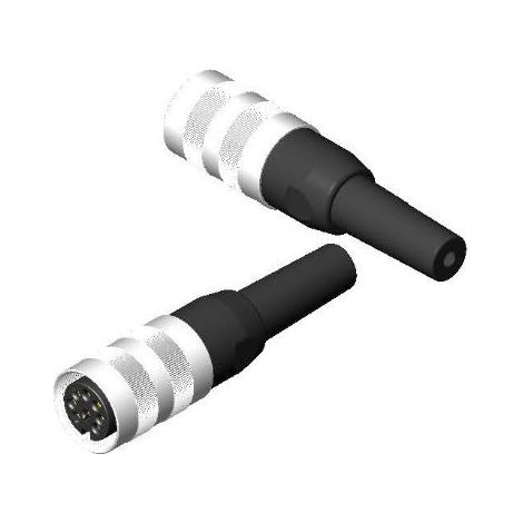 Connecteur DIN RS PRO, 8 contacts, Femelle, Montage sur câble, A souder ( Prix pour 1 )