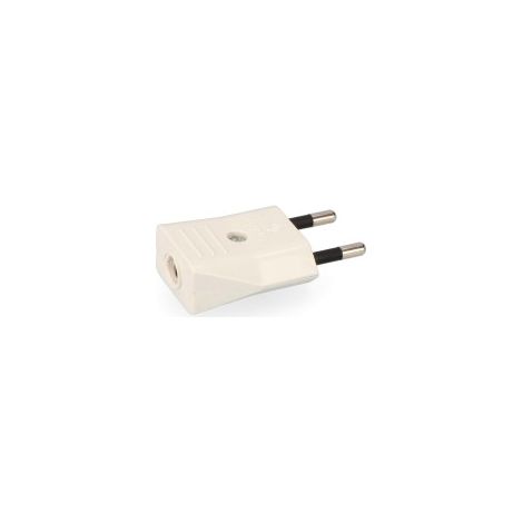 Fiche Mâle 10a Blanche Edm Connecteur électrique 10a 250v - Edm (1/2)