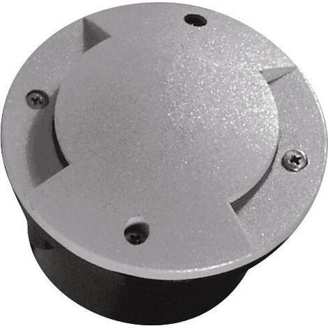 Luminaria rectificada de piso LED – IP66 IK09 – Acero gris – Ø100mm – 1W – Kanlux ROGER (1/5)