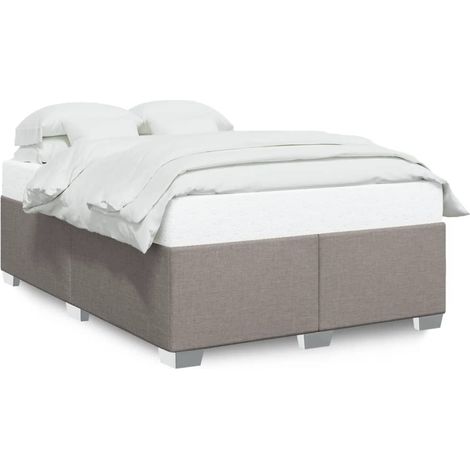 Maison Exclusive - Giroletto senza Materasso Tortora 140x190 cm in Tessuto (1/5)
