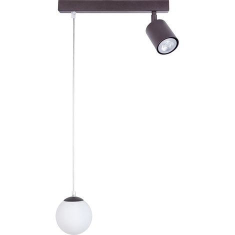 Sospensione Tavira Sigma bronzo/vetro bianco G9+GU10