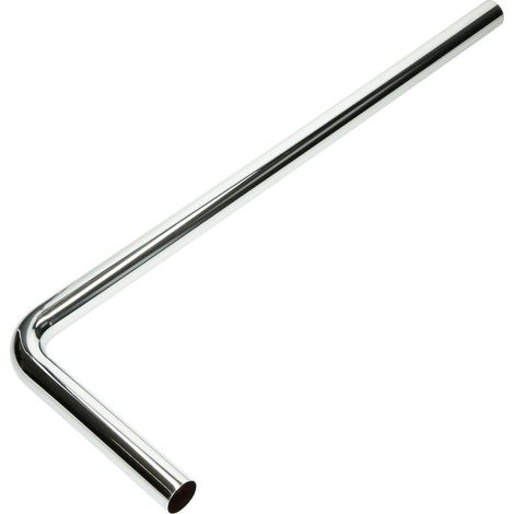Coude de sortie 90°, laiton 32 x 220 x 680 mm chromé