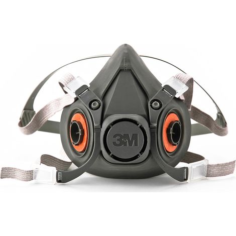 Respiratore riutilizzabile a mezza maschera 3M 6200, gas, vapori, polvere, verniciatura, pulizia, molatura, segatura, saldatura, medio (1/5)