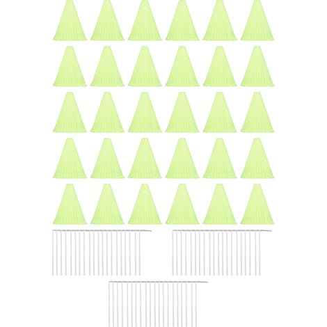 Paquete de 30 fundas de plástico reutilizables para plantas, que las protegen de animales de jardín, caracoles, pájaros y gallinas. (1/5)