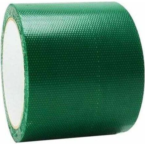 Ruban de réparation spécial bâche - Résistant à la pluie - Ruban adhésif de réparation pour bâche - Pour store - 8 cm - Loneur : 500 cm - Vert (1/5)