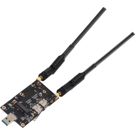 Adaptateur USB3.0 M.2 NGFF avec Double Slot SIM et Antennes pour Module 4G/5G LTE (1/5)