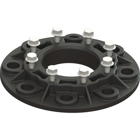 -Adaptateur à bride DN 80, pour raccords en plastique