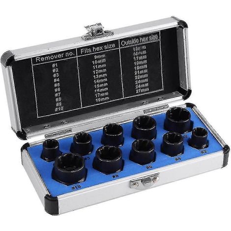 Kit de 10 extracteurs de vis et écrous endommagés Jikaix (1/5)