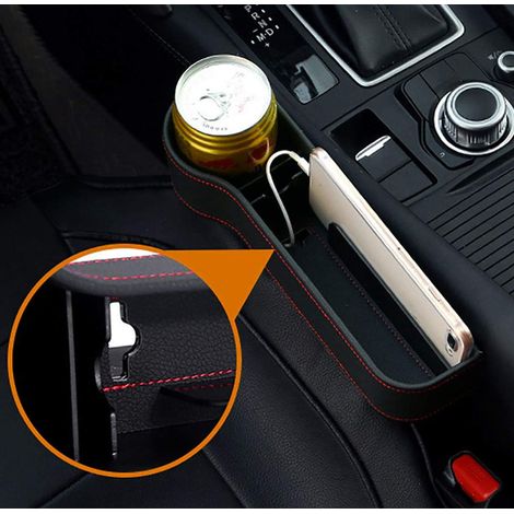 Car Front Seat Gap Filler Organizer Driver Side Pocket Storage Box with Cup Holder (1/4)