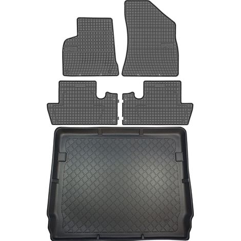 Peugeot 5008 I VAN de 05.2009 a 06.2017 SET - Alfombrillas de goma para coche + alfombrilla para maletero (1/5)
