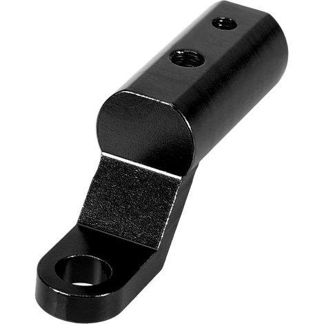 Support Moto Rétroviseur Base Extension Support Fixation Crochet Noir (1/3)
