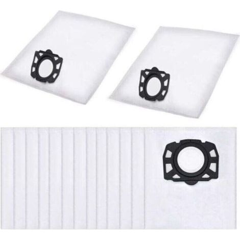 15Pcs Sac Aspirateur, XU, Compatible avec le pour Karcher Sacs de rechange Aspirateurs WD2 Plus, Karcher WD 3, WD 3 Battery, KWD 1, KWD 2, KWD 3, MV 3, SE4001, SE4002, Sac Aspirateur Universel - (1/4)