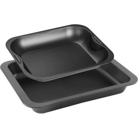 Ensemble de 2 plats de cuisson four rectangulaires 37 x 27 cm et 28 x 23 cm Zenker Special Cooking (1/5)
