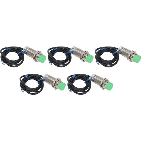 Packung mit 5 induktiven NPN-Näherungssensoren aus ABS-Aluminiumlegierung, wasserdicht nach IP65, nicht integriert, 6–36 V DC (1/5)