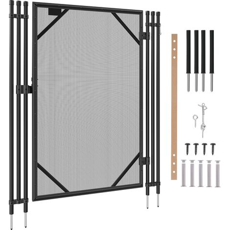 Mophorn Pool Fence Gate, 4 x 2.5 Ft, Easy DIY Installation Inground Pool Gate, Pool Fence Gate Kit with Stainless Steel Latch, Removable Child & Pet Security Pool Fencing (1/5)