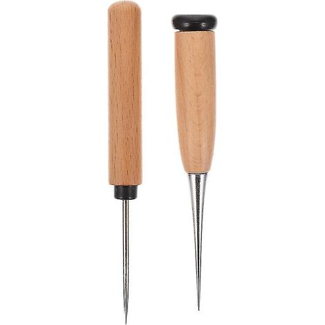2 poinçons à manche en bois (1/3)