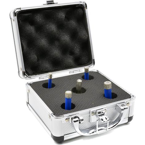 Jeu de scies cloches diamantées, 5 pièces, 6-12 mm (10) (1/3)