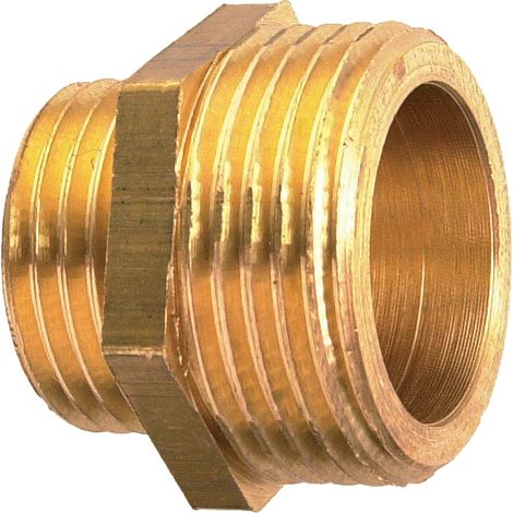 Dumont - Mamelon mâle mâle réduit 245 laiton 1/2 - 3/8 - D05002B (1/3)