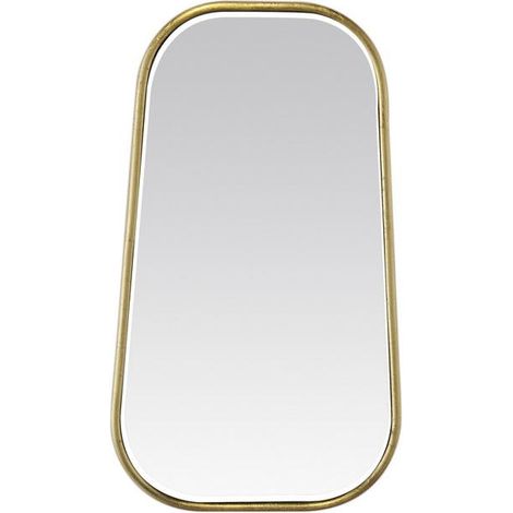 Miroir organique doré 30x52cm (1/3)
