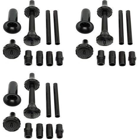 Convient aux kits de 27 petites buses de fontaine, convient aux bassins, fontaines, pompes submersibles et buses de jeux d'eau de piscine. (1/4)