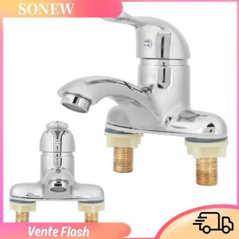 Robinet Mitigeur - Alliage De Zinc - G1/2 - Pour Cuisine Et Salle De Bain - 1 Pièce (1/3)