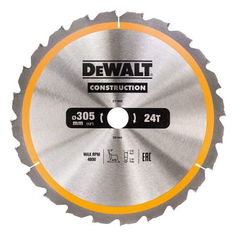 DEWALT DT1958-QZ Construction saw blade 305mm x 30mm x 24T