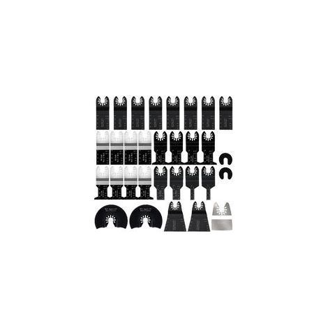 Lot de 31 lames de scie oscillante multi-outils, accessoire multi-outil oscillant, lames de scie universelles pour Bosch Dewalt Makita coupe des clous de carrelage d'angle en bois (1/4)