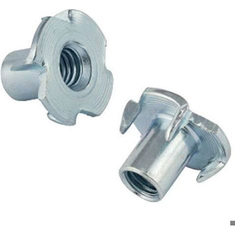 Promotion, Ecrou en T Ecrou a Griffes écrou à 4 Pans Raccord Griffe M5 x 8 mm 50 pièces (1/4)