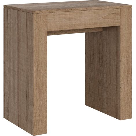 Consolle Allungabile 78-299x47x80 cm in Nobilitato Marrone (1/5)