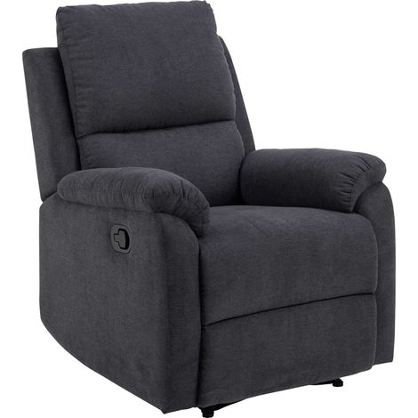 Fauteuil relax Santiago manuel - gris foncé (1/5)