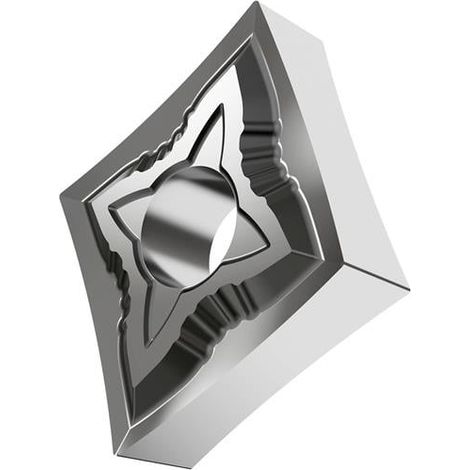 Drehwendeschneidplatte ISO CNGG 120402E-SF:H07 Bohrungs-D. 5,16mm Farbe Silber (1/2)