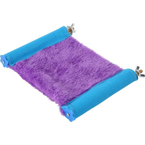 Hamac suspendu pour hamster ou chinchilla, lit chaud pour cage, accessoires pour animaux (Violet S) (1/5)