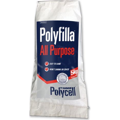 Polycell Trade All Purpose Polyfilla Powder Filler - 5 Kg