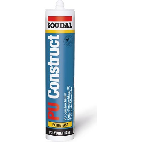 Soudal pu Construct Adhésif polyuréthane extra rapide (1/2)