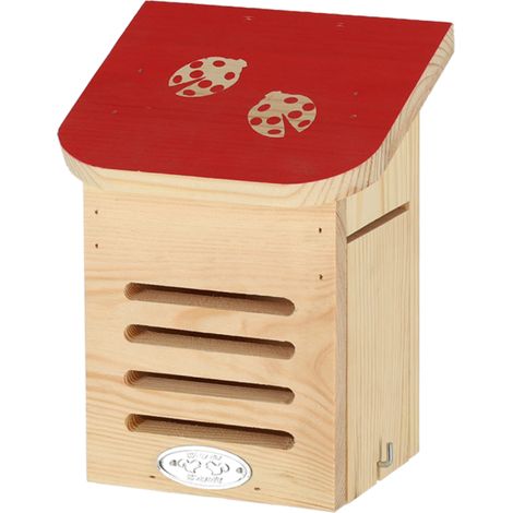 Maison à coccinelles, toit coloré avec silhouette coccinelles. - Esschert Design (1/5)