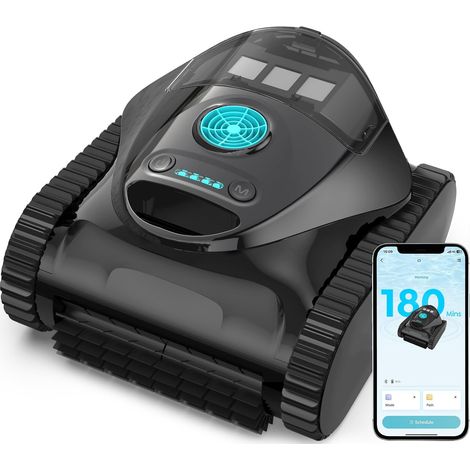 C1 Robot Pool Background and Walls (2026 New) Double Filtration, 180 min, 7 Modes, App, Max 150 m2, Easy to Get Out of Water, Fresh and Salt Water (1/5)